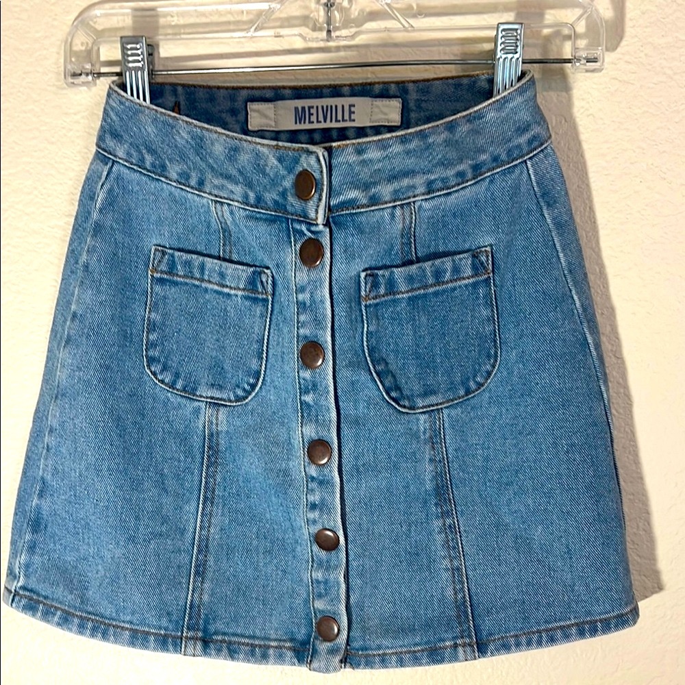 Melville Blue Denim Skirt